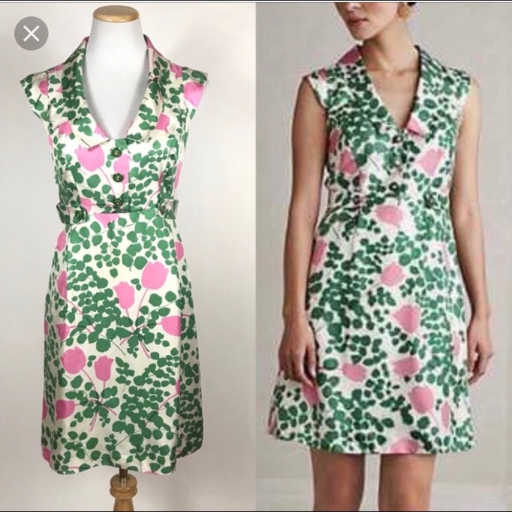 Anthropologie Moulinette Souers 100% Silk Dress